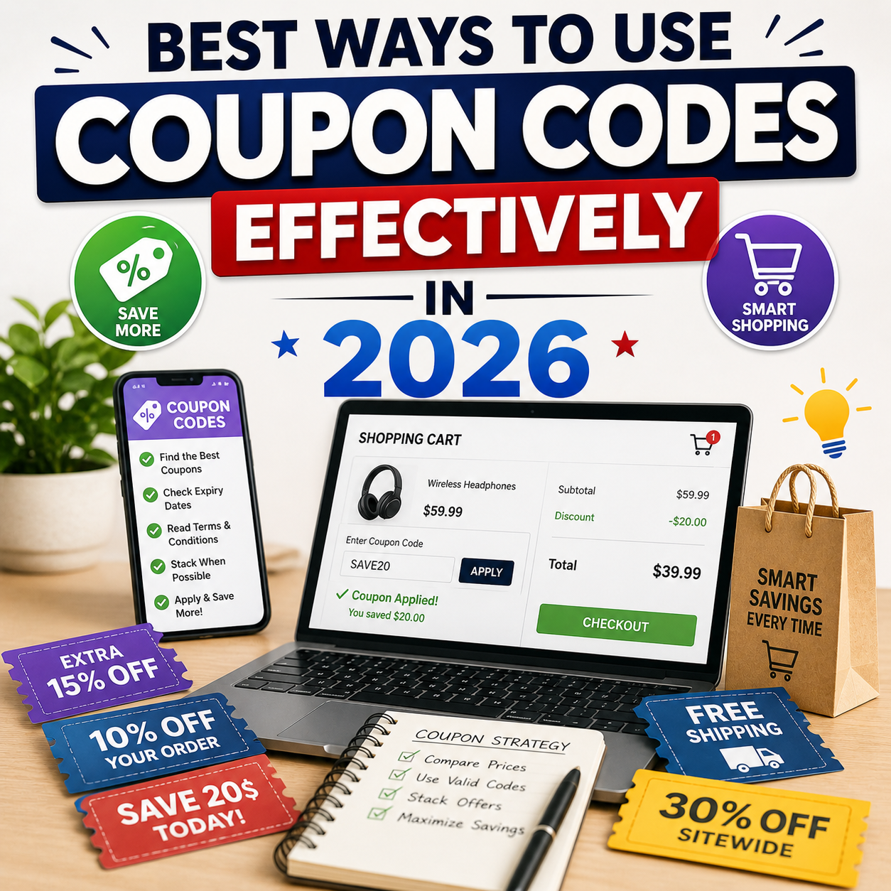 Best Ways to Use Coupon Codes Effectively in 2026 